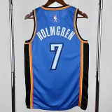 22-23 OKC Thunder HOLMGREN #7 Blue City Edition Top Quality Hot Pressing NBA Jersey