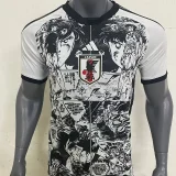 23-24 Japan Anime Edition Black White Fans Training Shirts (白ad足球小将)