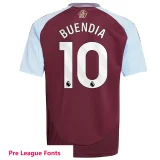 24-25 Aston Villa Home Kids Soccer Jersey