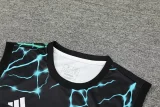 24-25 RMA Black green Tank top and shorts suit *豹黑绿