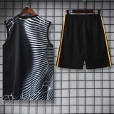 24-25 RMA Black white Tank top and shorts suit *豹黑灰