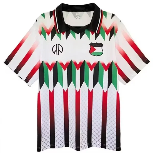 Palestina FC Red White Retro Soccer Jersey