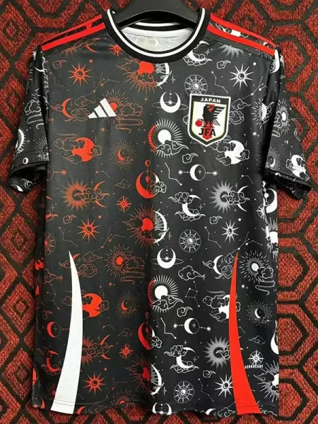 24-25 Japan Black Grey Special Edition Fans Training Shirts *日月星辰