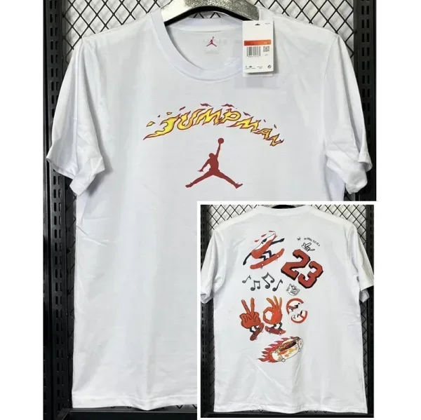 T266 Jordan White High Quality Casual T-Shirt