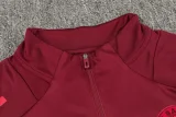 2024-25 Bayern Deep Red Kids Half Pull Tracksuit (童装)(半拉链)