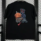 T241 NBA Black High Quality Casual T-Shirt