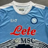 21-22 Napoli Sky blue Commemorative Edition Fans Soccer Jersey