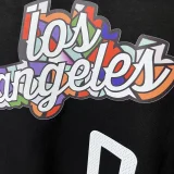 T262 Clippers WESTBROOK #0 Black High Quality Casual T-Shirt