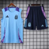 2024-25 Argentina Light blue Tank top and shorts suit