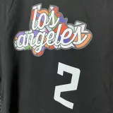 T261 Clippers LEONARD #2 Black High Quality Casual T-Shirt