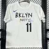 T252 NETS IRVING #11 White High Quality Casual T-Shirt