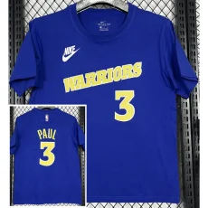 T259 WARRIORS PAUL #3 Blue High Quality Casual T-Shirt