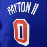 T225 WARRIORS PAYTON II #0 Blue High Quality Casual T-Shirt