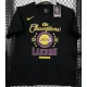 T214 Lakers Black High Quality Casual T-Shirt