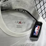 T197 Bucks Jordan White High Quality Casual T-Shirt