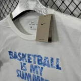 T208 NK White High Quality Casual T-Shirt