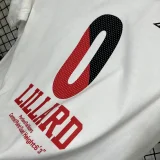 T187 Trail Blazers LILLARD #0 White High Quality Casual T-Shirt