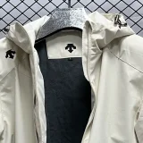 2024 Descente Thickened warm Beige Outdoor Jackets #F12加绒冲锋衣