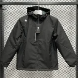 2024 Descente Thickened warm Black Outdoor Jackets #F12加绒冲锋衣