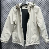 2024 Descente Thickened warm Beige Outdoor Jackets #F12加绒冲锋衣