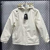 2024 Descente Thickened warm Beige Outdoor Jackets #F12加绒冲锋衣