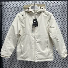 2024 Descente Thickened warm Beige Outdoor Jackets #F12加绒冲锋衣