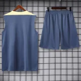 24-25 Club America Light gray Tank top and shorts suit
