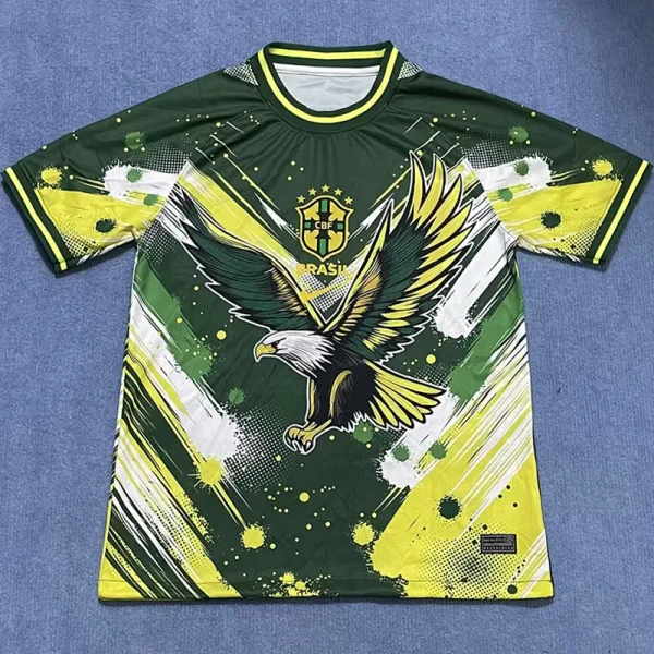 24-25 Brazil Green Yellow Special Edition Training Soccer Jersey