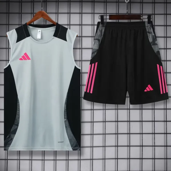 2024 AD Grey Tank top and shorts suit