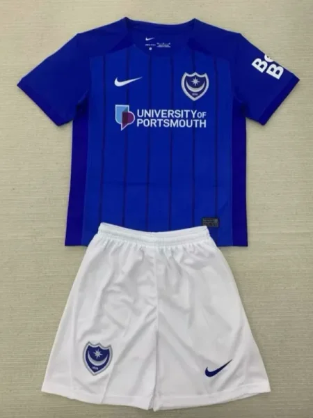 24-25 Portsmouth Home Kids Soccer Jersey