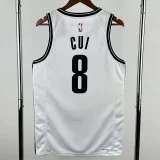 22-23 NETS CUI #8 White Top Quality Hot Pressing NBA Jersey