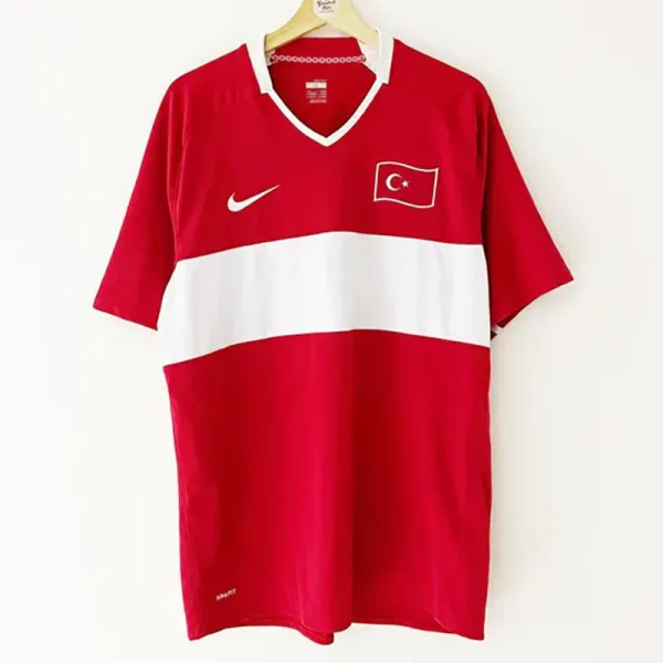 2008 Turkey Red Retro Soccer Jersey
