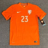 2014 Netherlands Home Retro Soccer Jersey