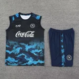 24-25 Napoli Black Blue Tank top and shorts suit