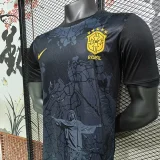 24-25 Brazil Black Grey Special Edition Fans Soccer Jersey *耶稣黑灰