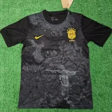 24-25 Brazil Black Grey Special Edition Fans Soccer Jersey *耶稣黑灰