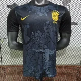 24-25 Brazil Black Grey Special Edition Fans Soccer Jersey *耶稣黑灰