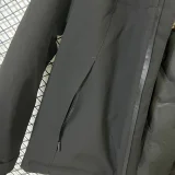 2024 Descente Thickened warm Black Outdoor Jackets #A802加绒冲锋衣