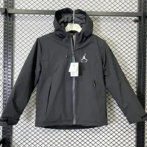 2024 Jordan Thickened warm Black Outdoor Jackets #A800加绒冲锋衣