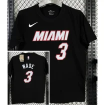 T142 HEAT WADE #3 Black High Quality Casual T-Shirt