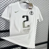 T140 Dallas Mavericks IRVING #2 White High Quality Casual T-Shirt