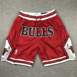 BULLS Red City Edition Top Quality NBA Pocket Pants #公牛