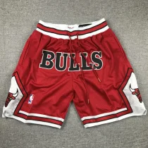 BULLS Red City Edition Top Quality NBA Pocket Pants #公牛