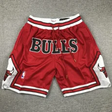 BULLS Red City Edition Top Quality NBA Pocket Pants #公牛