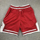 BULLS Justdon Red City Edition Top Quality NBA Pocket Pants #公牛