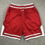 BULLS Red City Edition Top Quality NBA Pocket Pants #公牛C连体