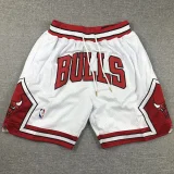 BULLS White City Edition Top Quality NBA Pocket Pants #公牛