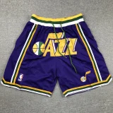 JAZZ Purple City Edition Top Quality NBA Pocket Pants *爵士队