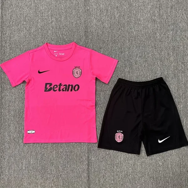 24-25 Sporting Lisbon Pink Kids Soccer Jersey