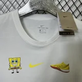 T124 NK White High Quality Casual T-Shirt #海绵宝宝